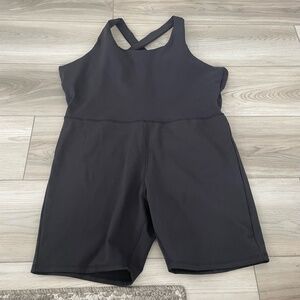 NWOT Laundry By Shelli Segal Black Sleeveless Shorts Onesie Romper Size‎ XL